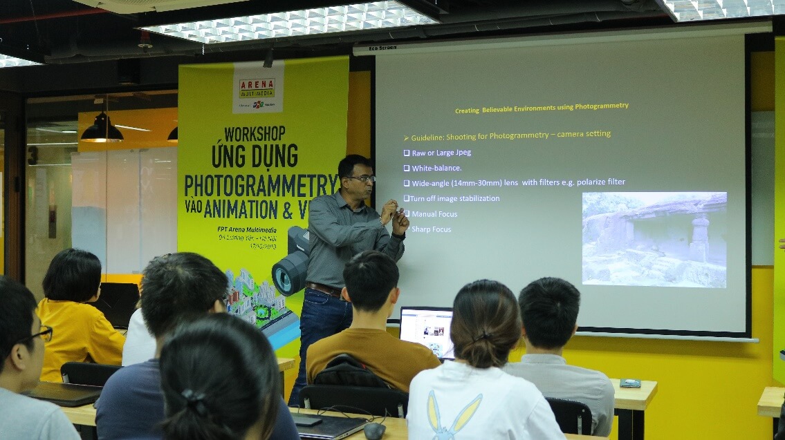 Và tại thủ đô Hà Nội, các bạn học viên ARENA cũng rất thích công nghệ Photogrammetry