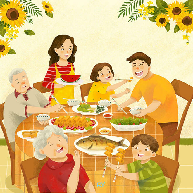 Bộ tranh gần nhất Nhung vẽ minh họa cho Tường An