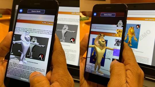 Sách điện tử AR cho hình ảnh sống động tạo sự hứng thú, giúp người học nắm bắt dễ dàng