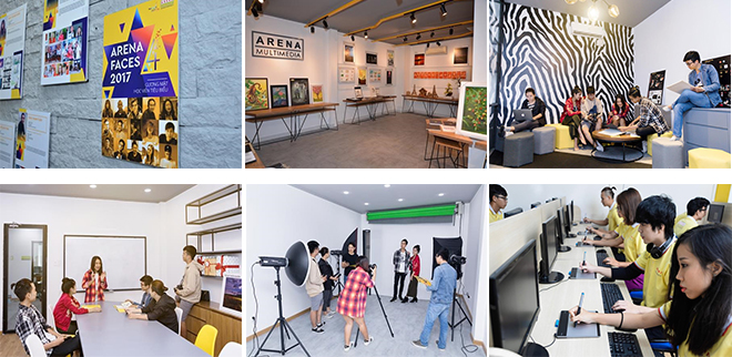 Không gian học tập đa dạng, giúp học viên phát triển đam mê và kỹ năng tại Arena